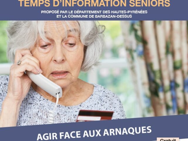 GRATUIT – RÉUNION PUBLIQUE : PRÉVENTION ARNAQUES SENIORS – 22 AVRIL